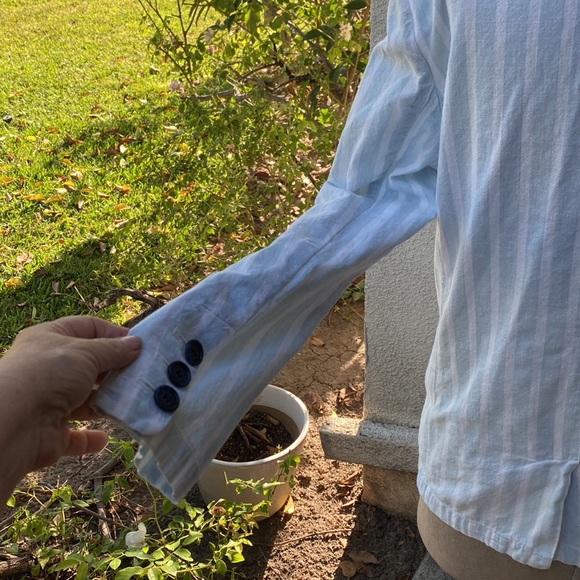 Frame 100% cotton lightweight blazer with great pockets and thin shoulder pads - Picture 8 of 16